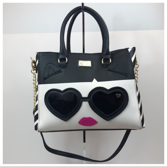 Betsey Johnson Handbags - Luv Betsey by Betsey Johnson Satchel Black & White